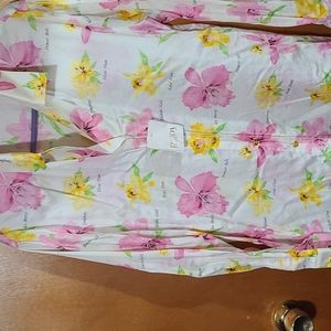 Beautiful escada pink, yellow with gold buttons blouse.